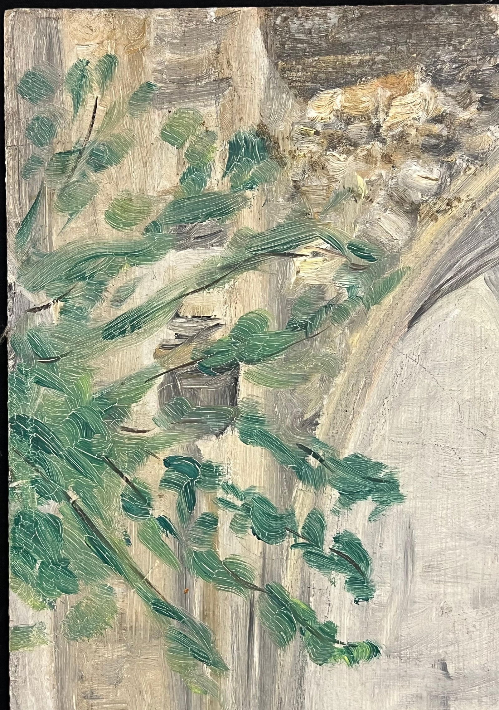 1930's French Impressionist Arched Cloister with Gothic Vaults and Garden 19th Century - 7