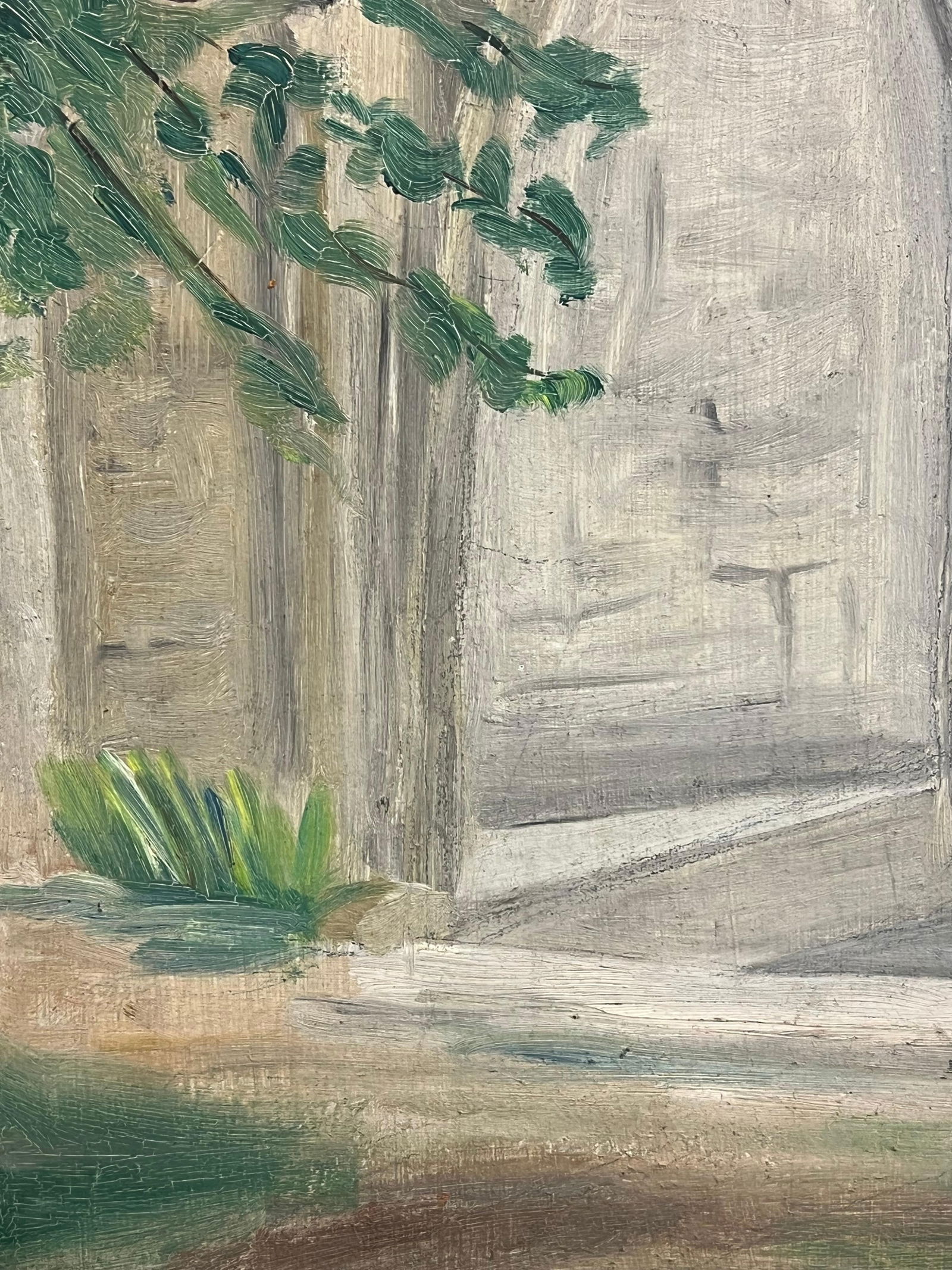 1930's French Impressionist Arched Cloister with Gothic Vaults and Garden 19th Century - 9