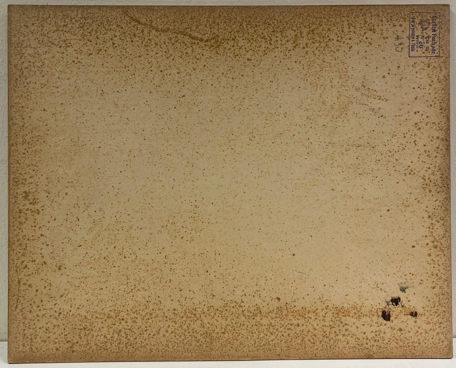 1930's French Impressionist Beached Blue Fishing Boat Under Cloudy Skies 19th Century - 3