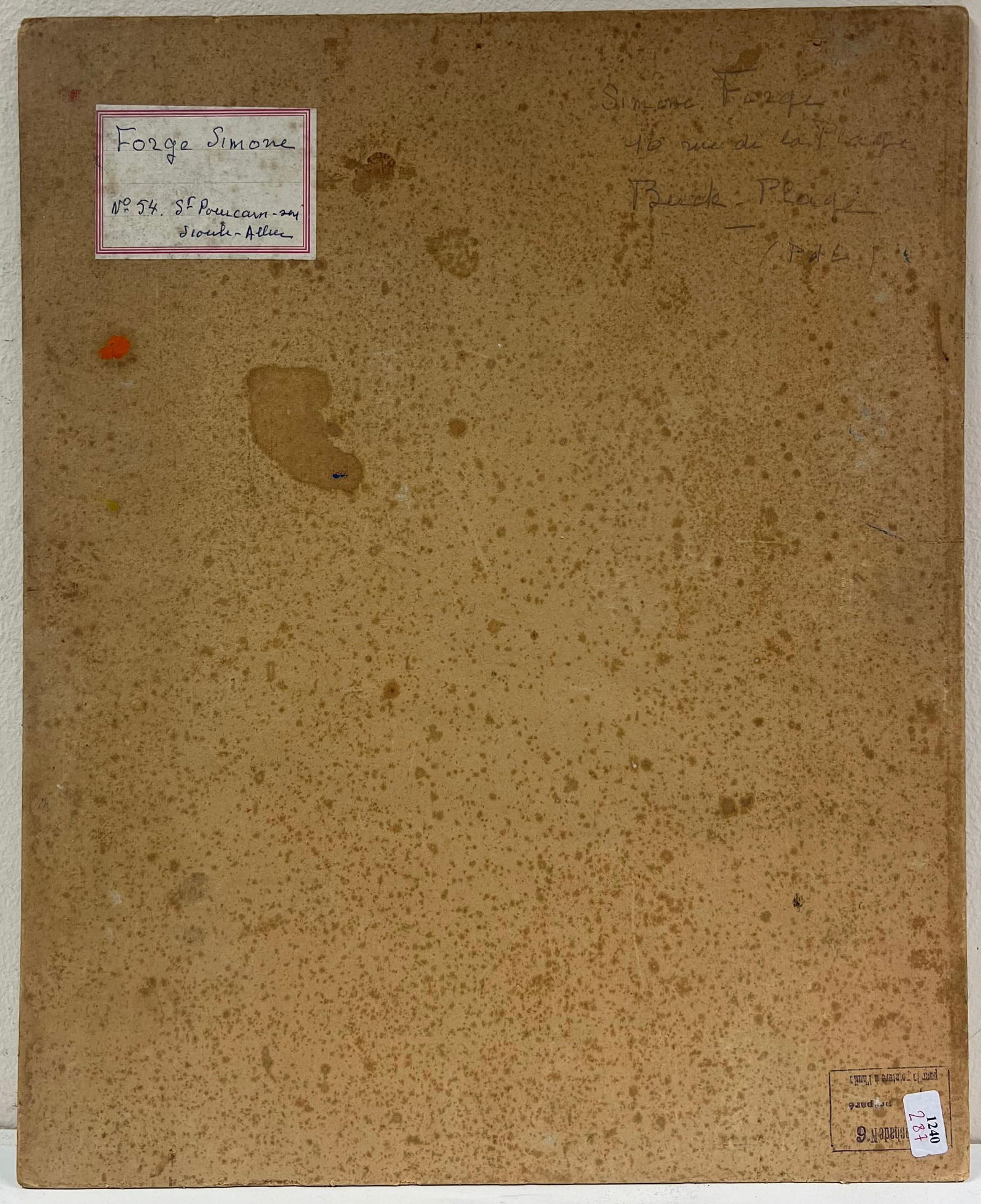 1930's French Impressionist Berck - Plage Town with Church Spires by the River 19th Century - 10