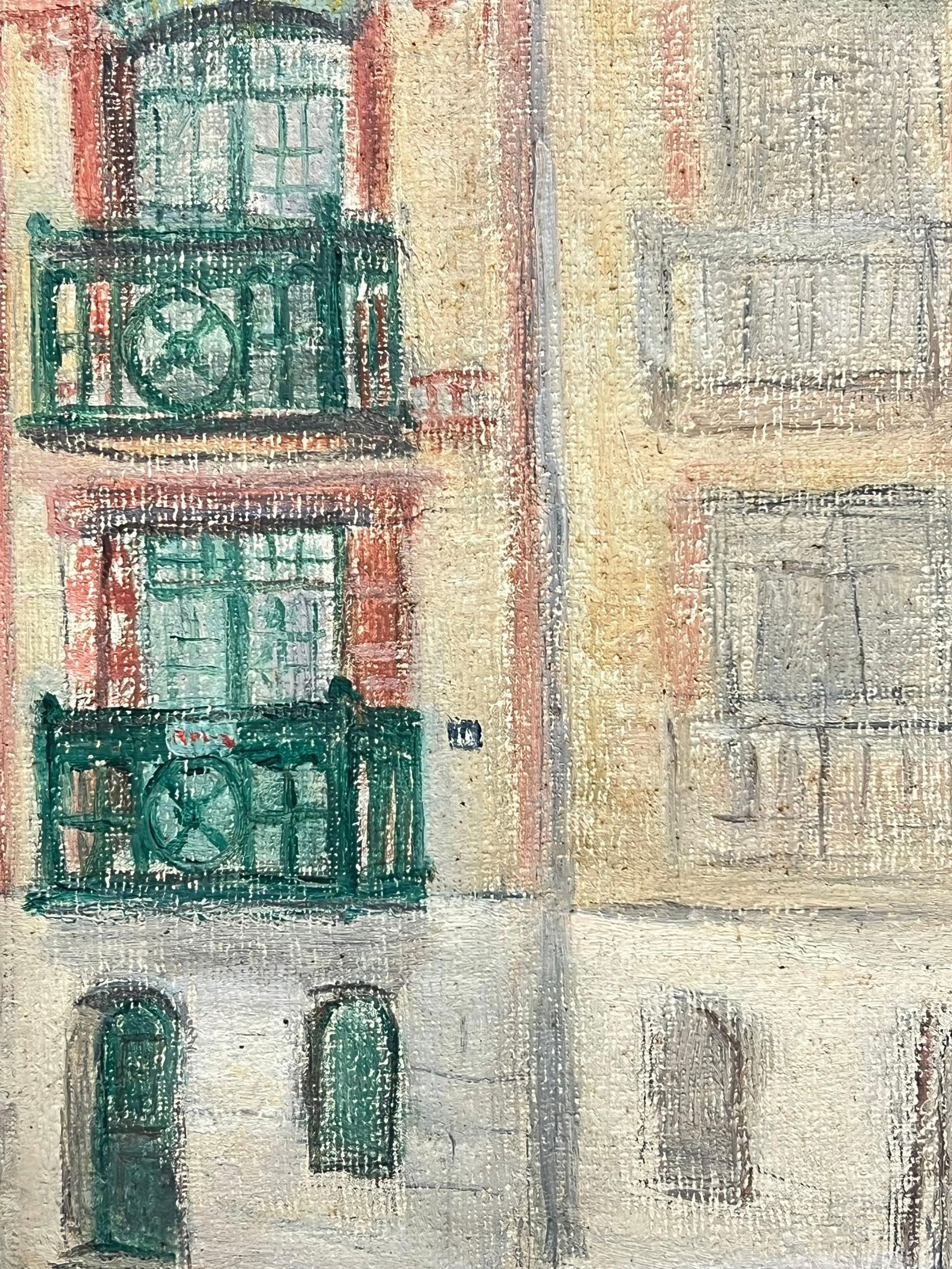 1930's French Impressionist Charming French Townhouse with Green Balconies 19th Century - 6