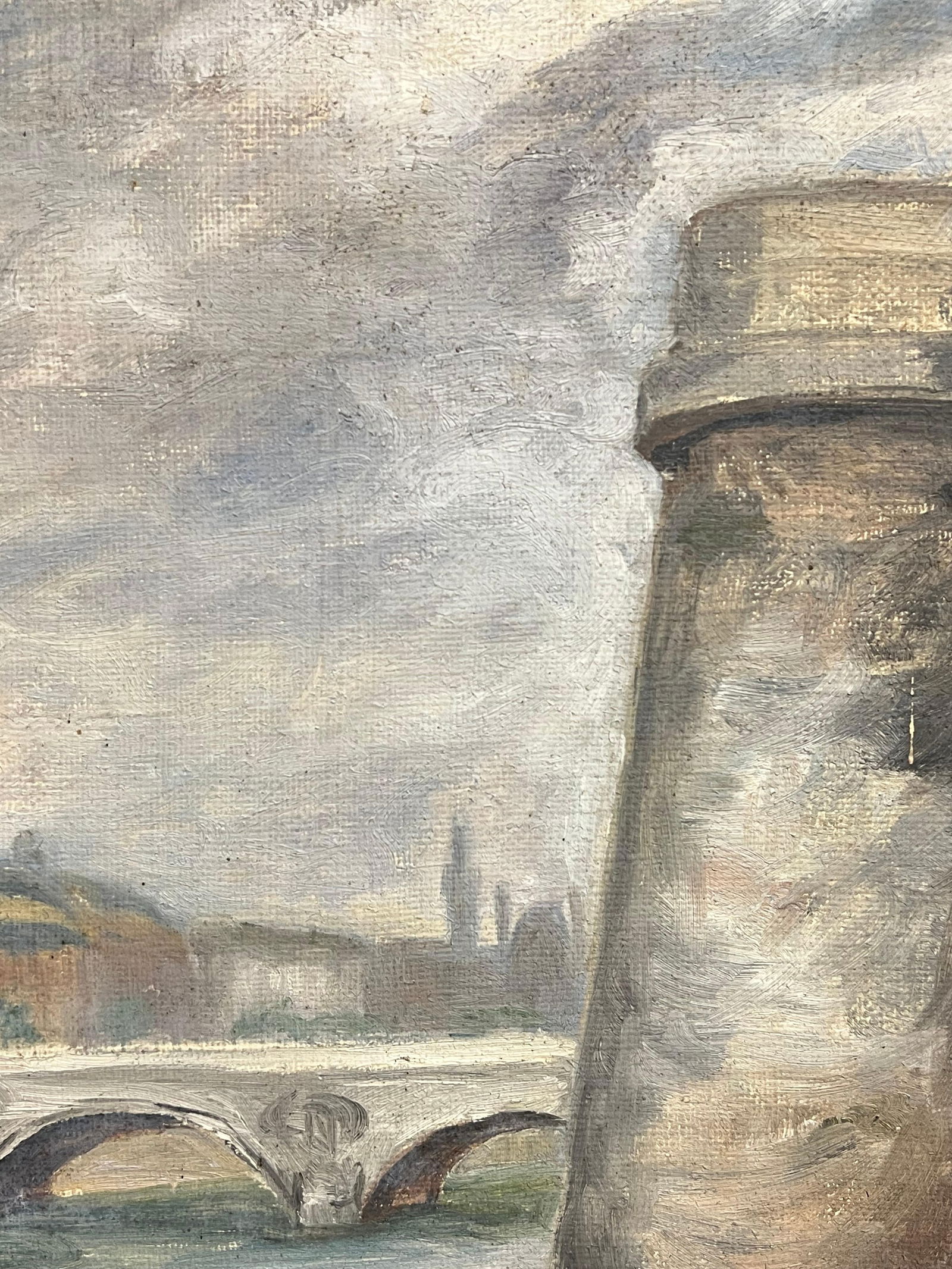 1930's French Impressionist Impressionistic Parisian Stone Bridge River Seine 19th Century - 5