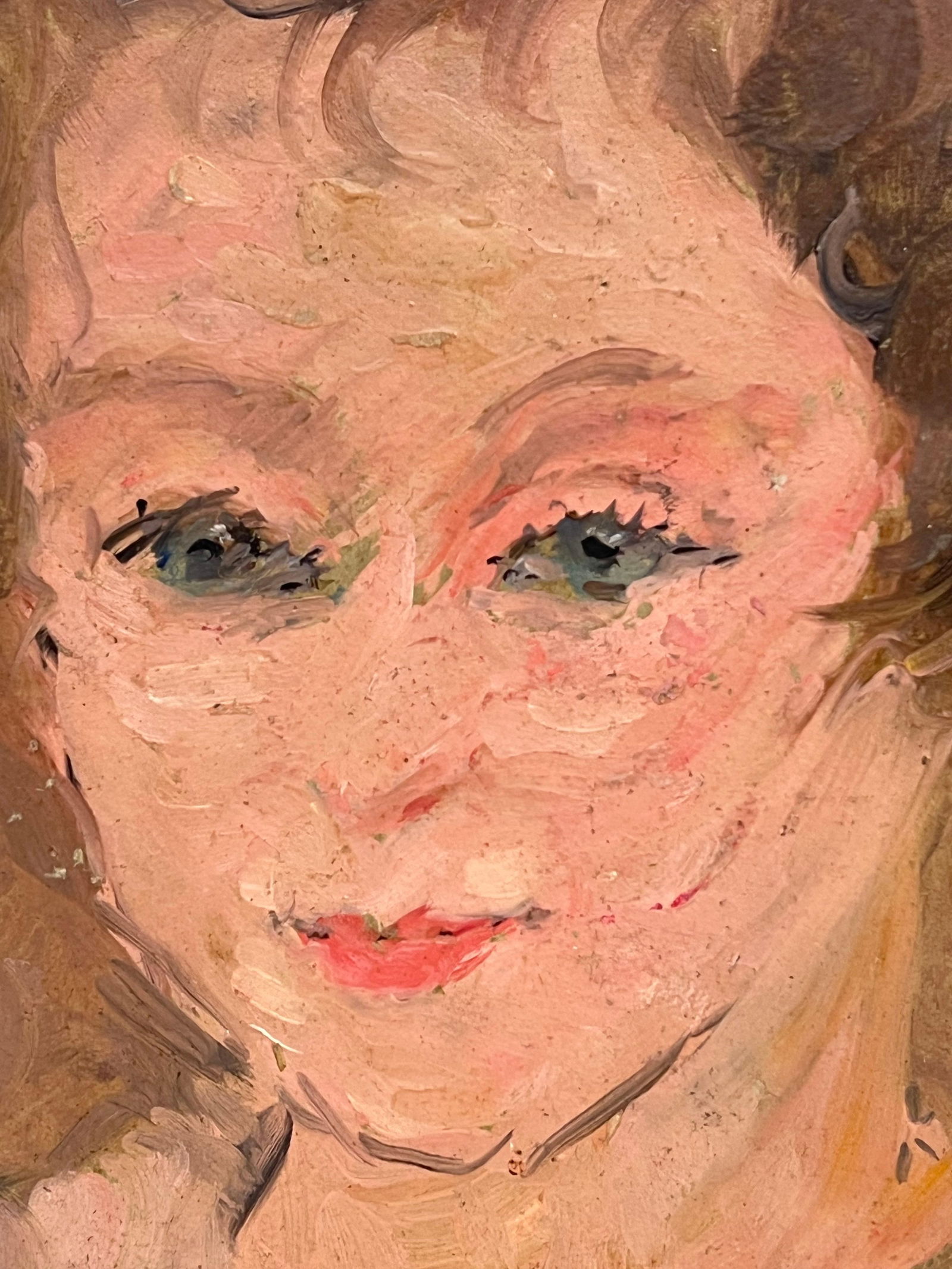 1930's French Oil Painting Double Sided Portrait Painting of Woman 1930's - 2