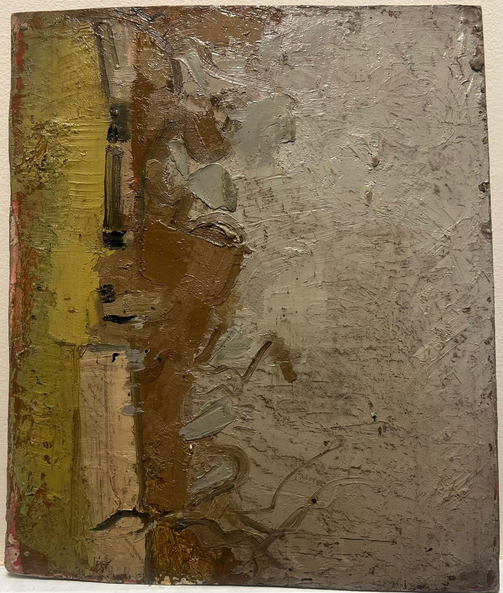 1930's French Post-Impressionist Oil Portrait of Woman in Pensive Thought mid 20th Century - 3