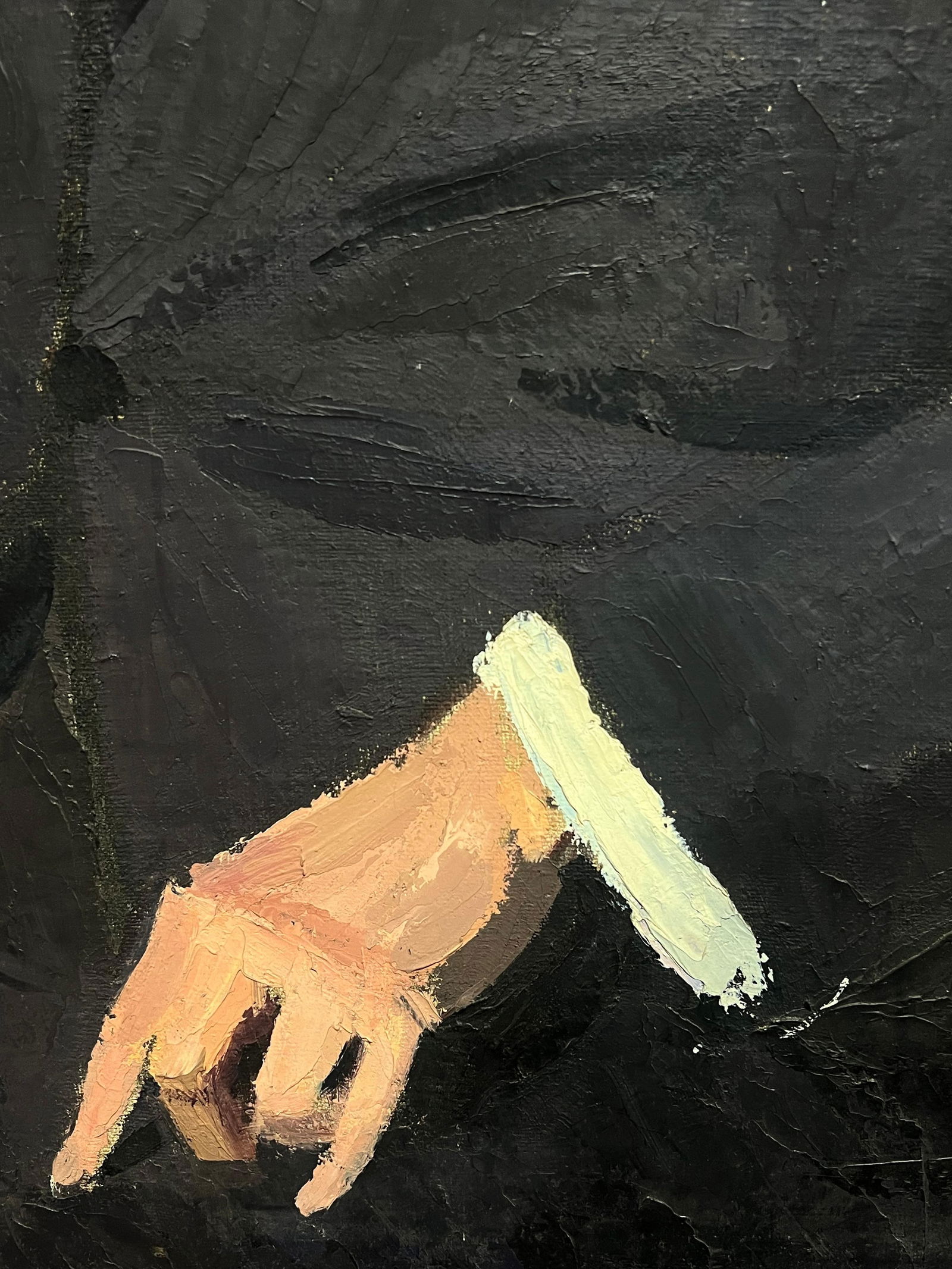 1930's Large French Oil Distinguished Portrait Dapper Gentleman in Suit & Chair 1930 - 10