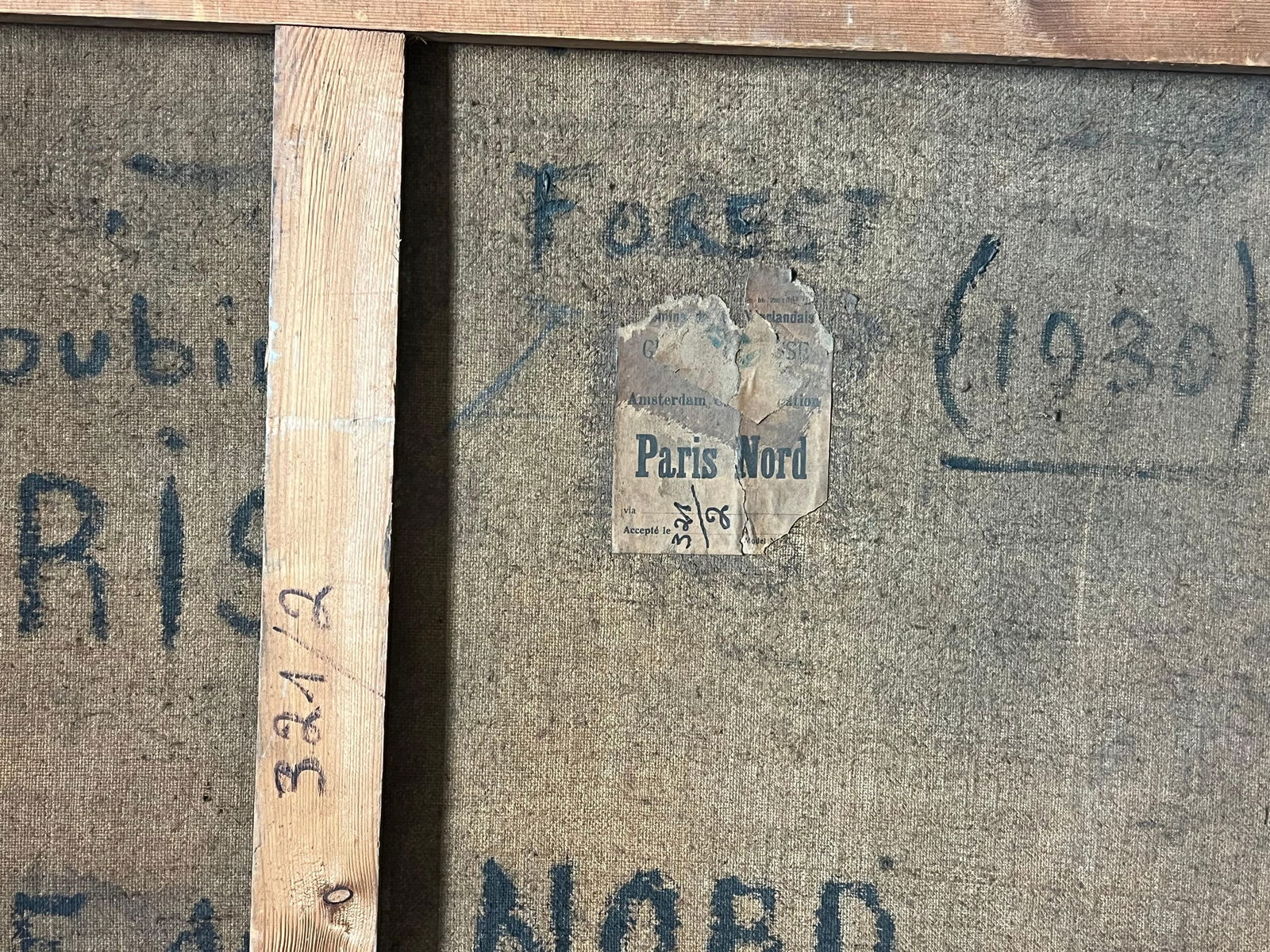 1930's Large French Oil Distinguished Portrait Dapper Gentleman in Suit & Chair 1930 - 14