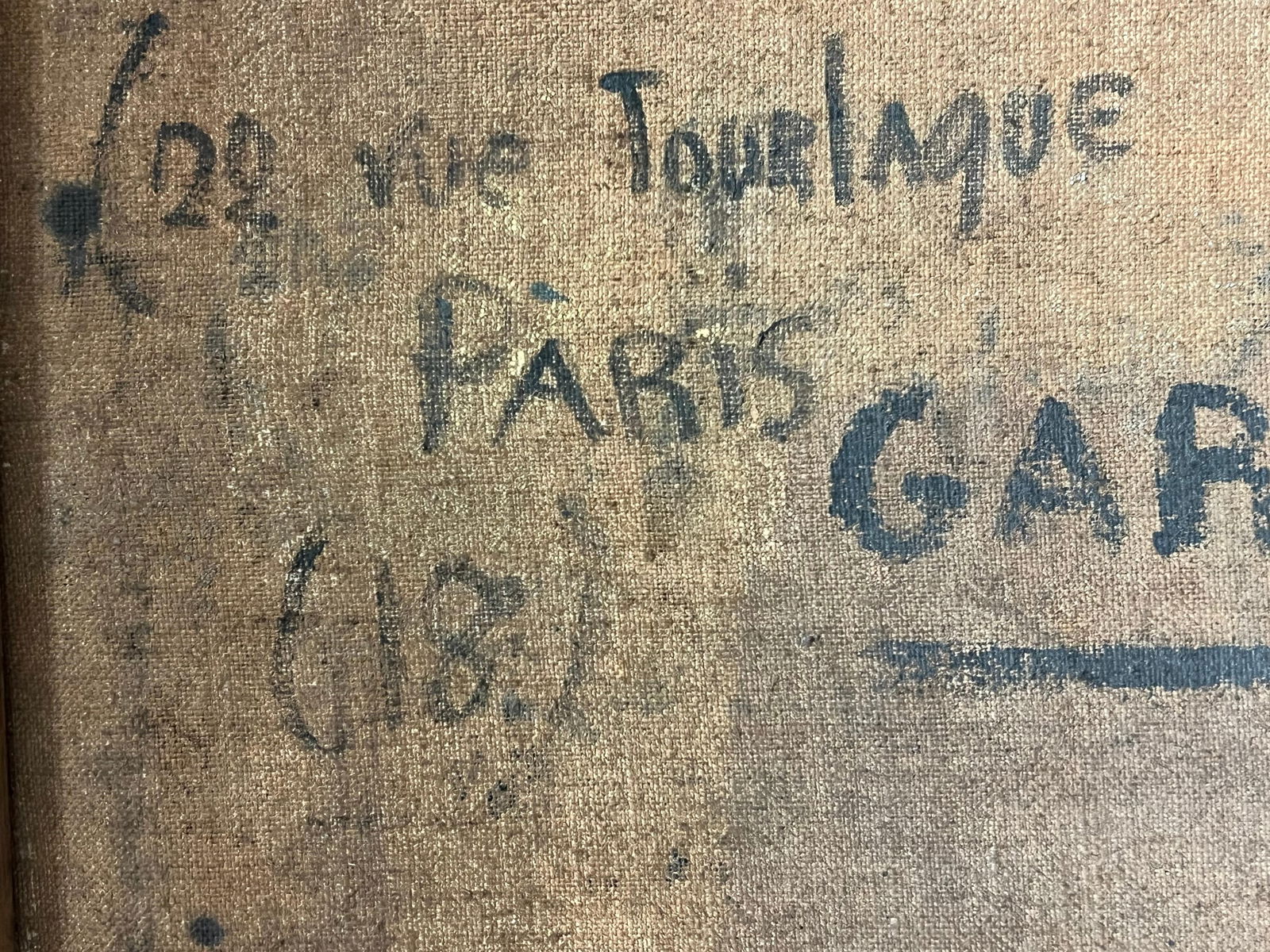 1930's Large French Oil Distinguished Portrait Dapper Gentleman in Suit & Chair 1930 - 16