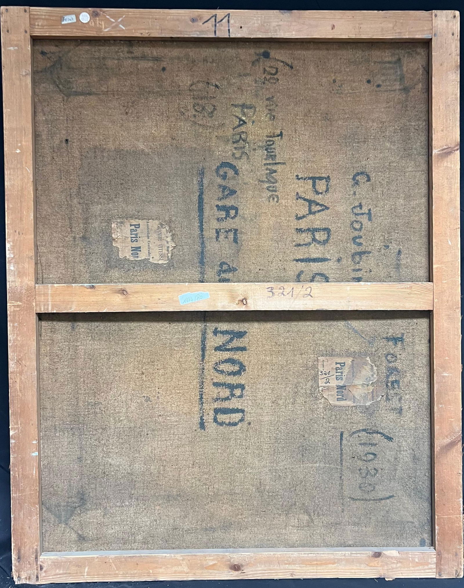 1930's Large French Oil Distinguished Portrait Dapper Gentleman in Suit & Chair 1930 - 3