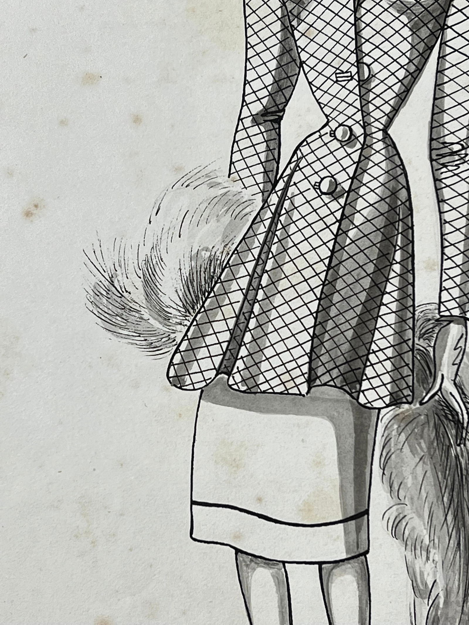 1940's Fashion Illustration, Chic Lady circa 1940s - 16