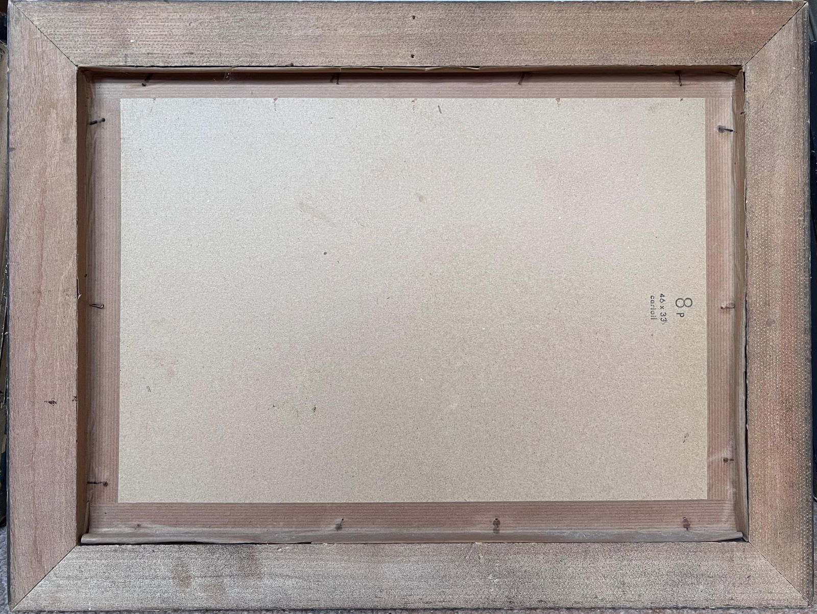 1940's French Modernist Signed Oil Painting Sludgy Green Moody River Landscape 1946 - 3