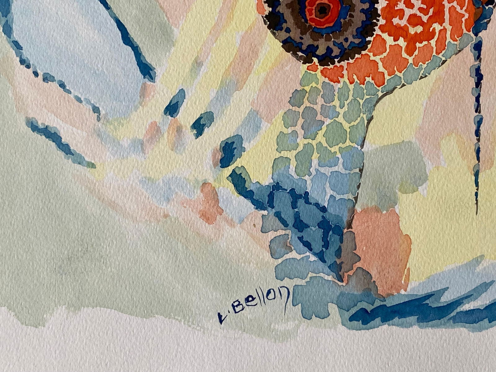 1940's Post Impressionist Artist Abstract Design Artwork circa 1940s - 8