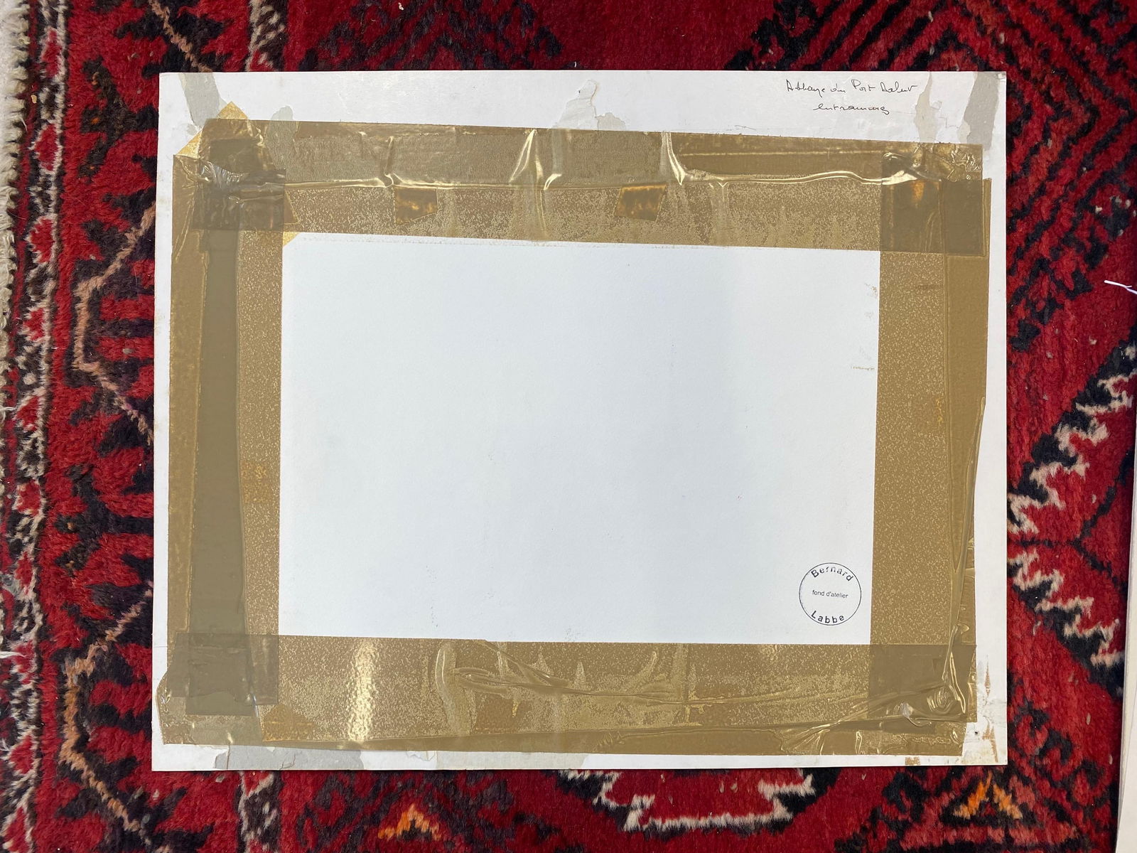 1950's French Modernist / Cubist Painting Signed, View of Green French Village 1950 - 3