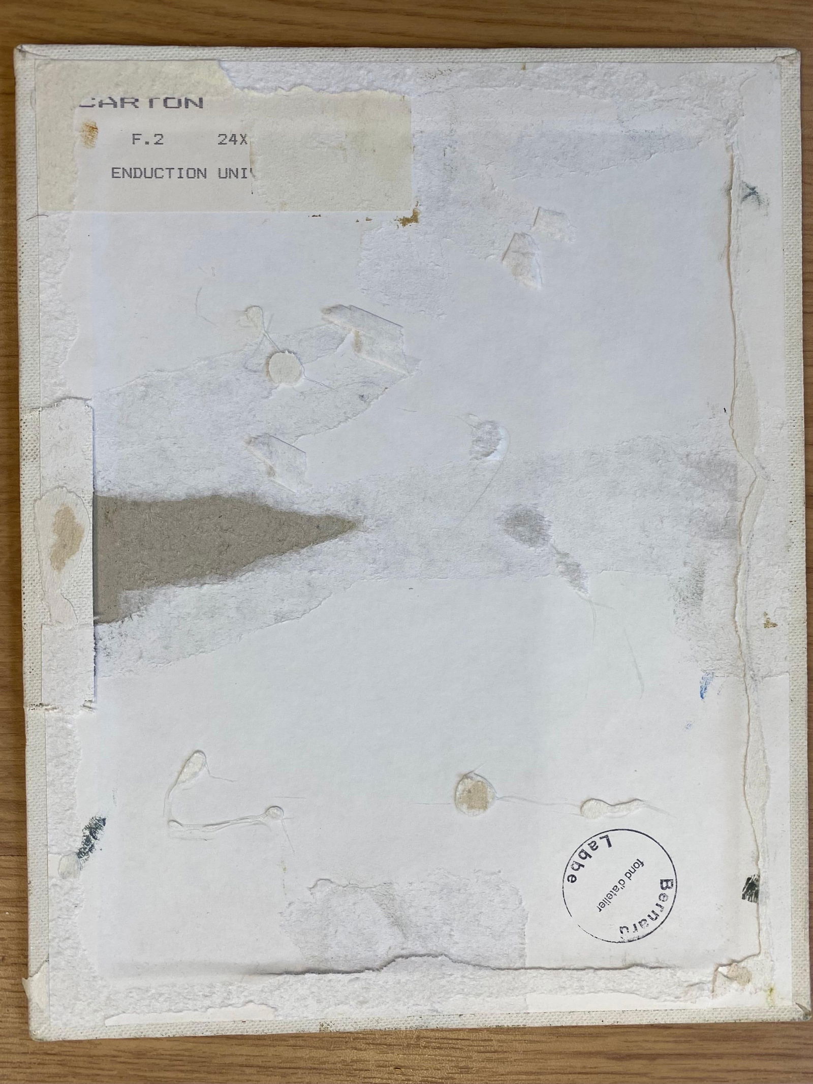 1950's French Modernist / Cubist Signed Painting, French Town 1950 - 18