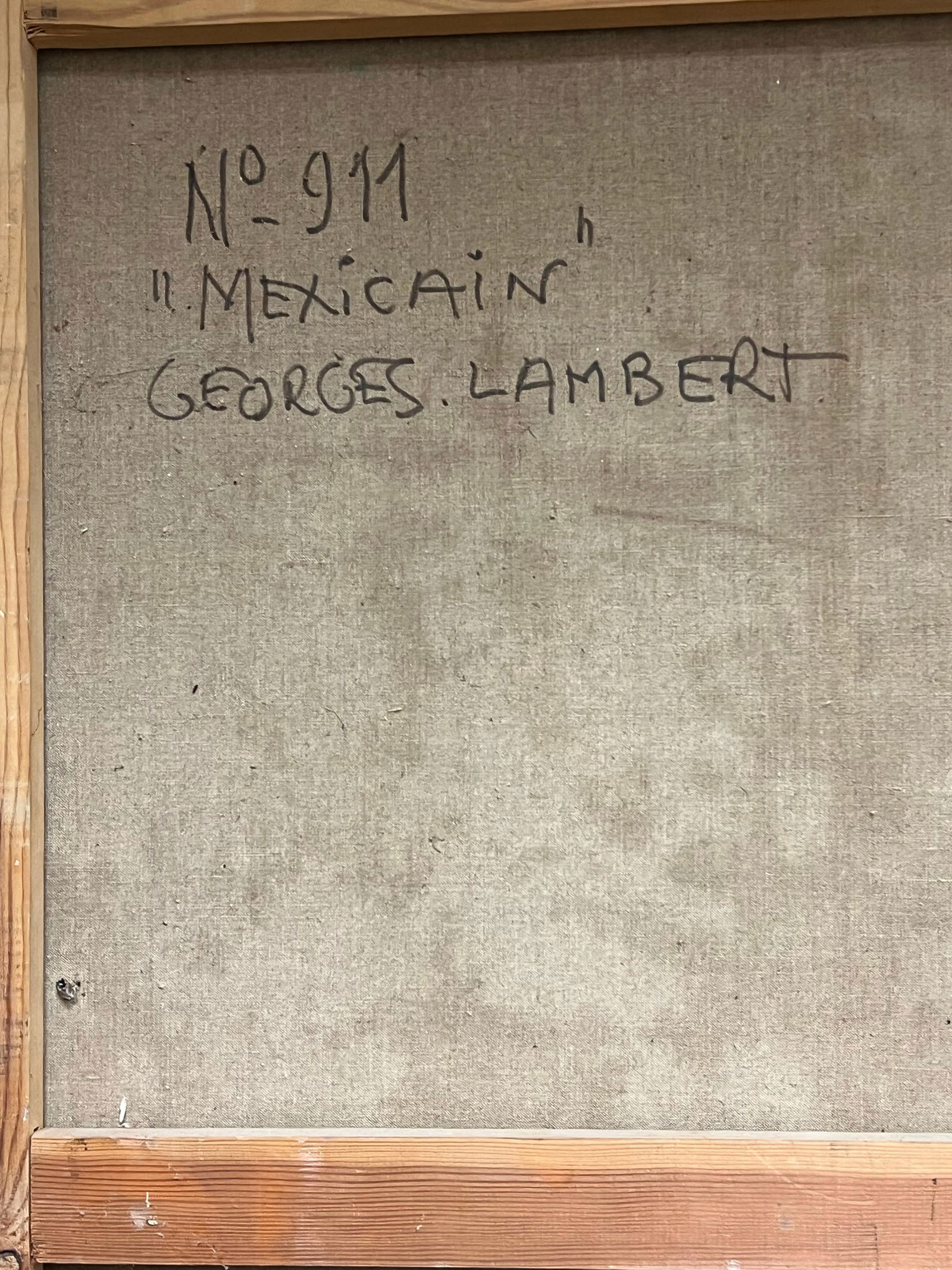 1950's French Modernist Mexican Scene Man in Cowboy Hat City Square mid 20th Century - 16