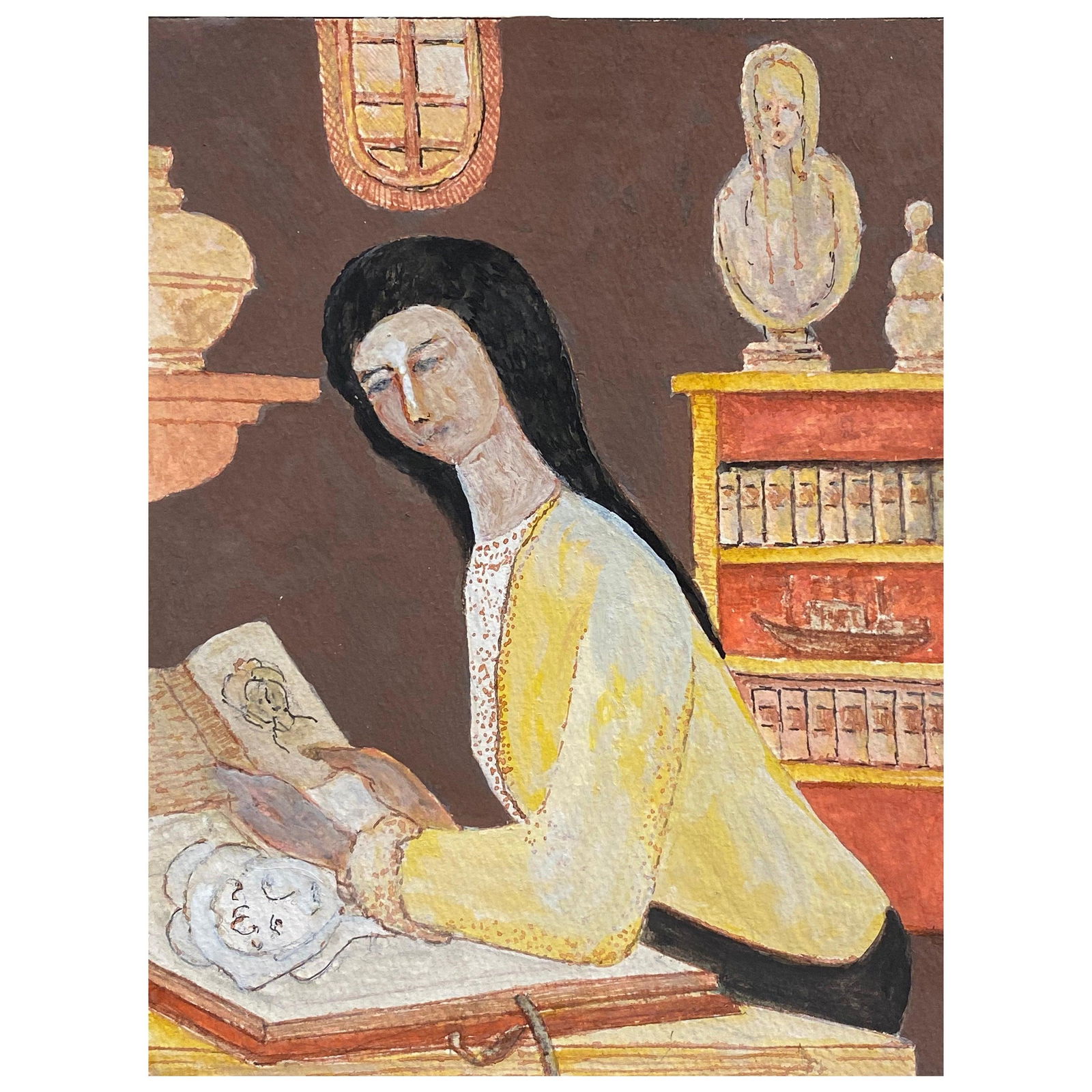 1950's French Modernist Painting Signed 1950s (1 of 18)