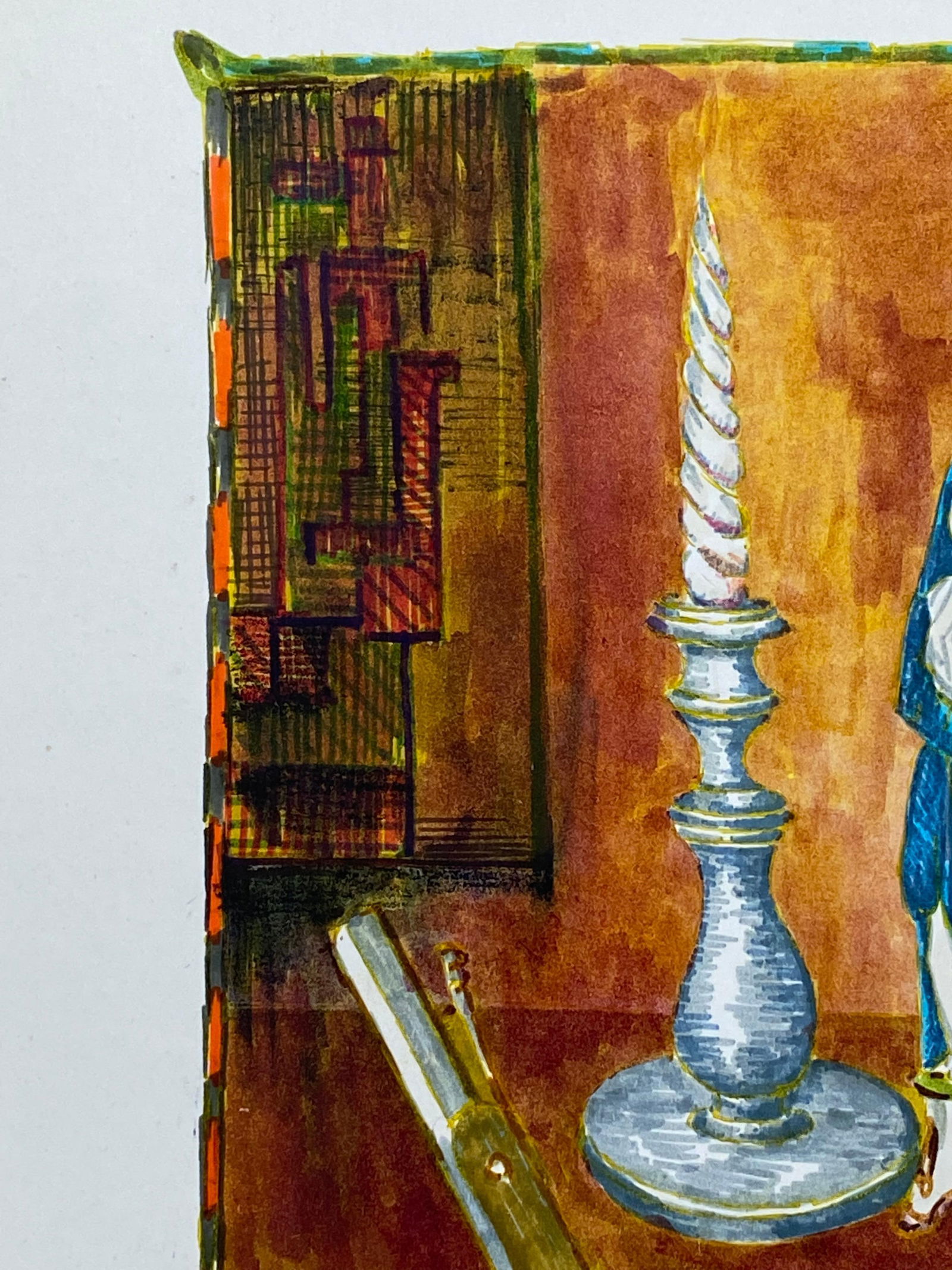 1950's French Modernist/ Cubist Painting - Mother & Child Vs Objects Scene 1950 - 3