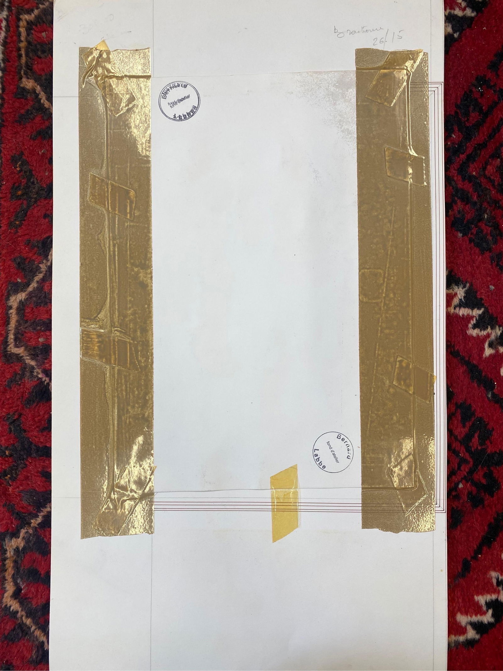 1950's French Modernist/ Cubist Painting Signed, Light Colour French Buildings 1950 - 10