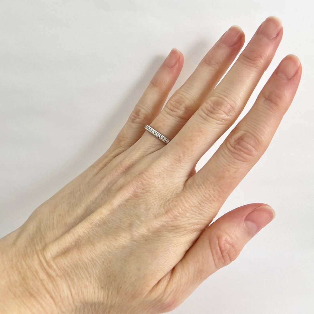 Round Diamond Eternity Channel-Set Wedding Band Ring 14K White Gold, Size 6 - 3