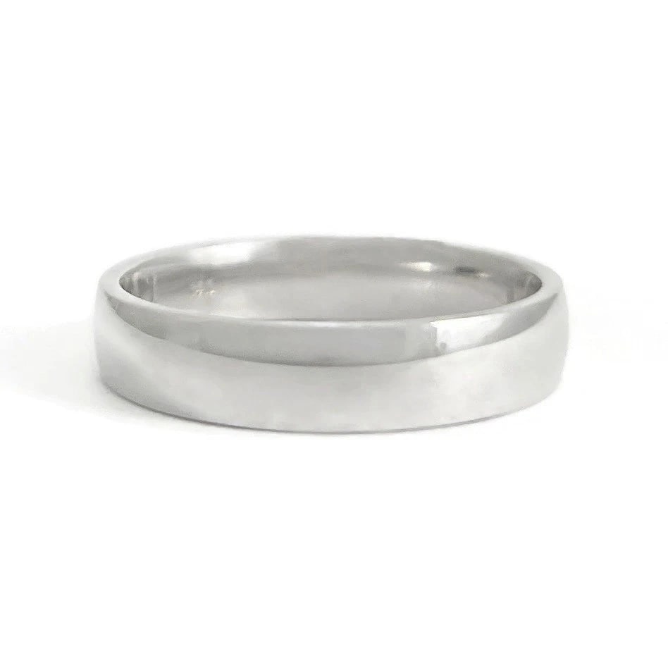 Men's Classic Comfort Fit Wedding Band Ring 14K White Gold, Size 9, 4.5 mm: Men's Classic Comfort Fit Wedding Band Ring 14K White Gold, Size 9, 4.5 mm This is a classic men's wedding band. Please let us know if you have any questions. Metal: 14K white gold Weight: 4.81 grams