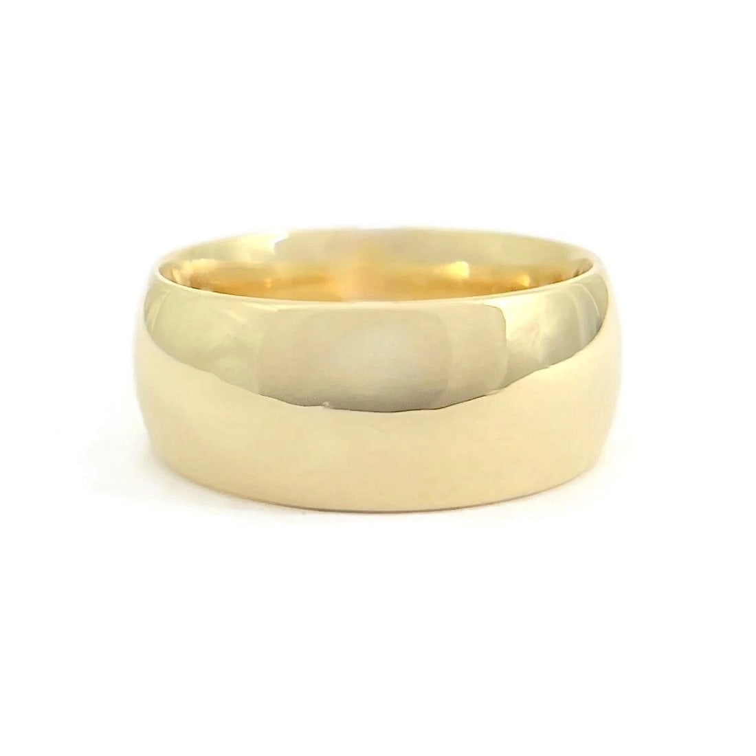 Men's Wide Comfort Fit Wedding Band Ring 14K Yellow Gold, Size 11.25, 9.6 mm: Men's Wide Comfort Fit Wedding Band Ring 14K Yellow Gold, Size 11.25, 9.6 mm This is a classic wedding band ring. Please let us know if you have any questions. Metal: 14K yellow gold Weight: 14.59 gra