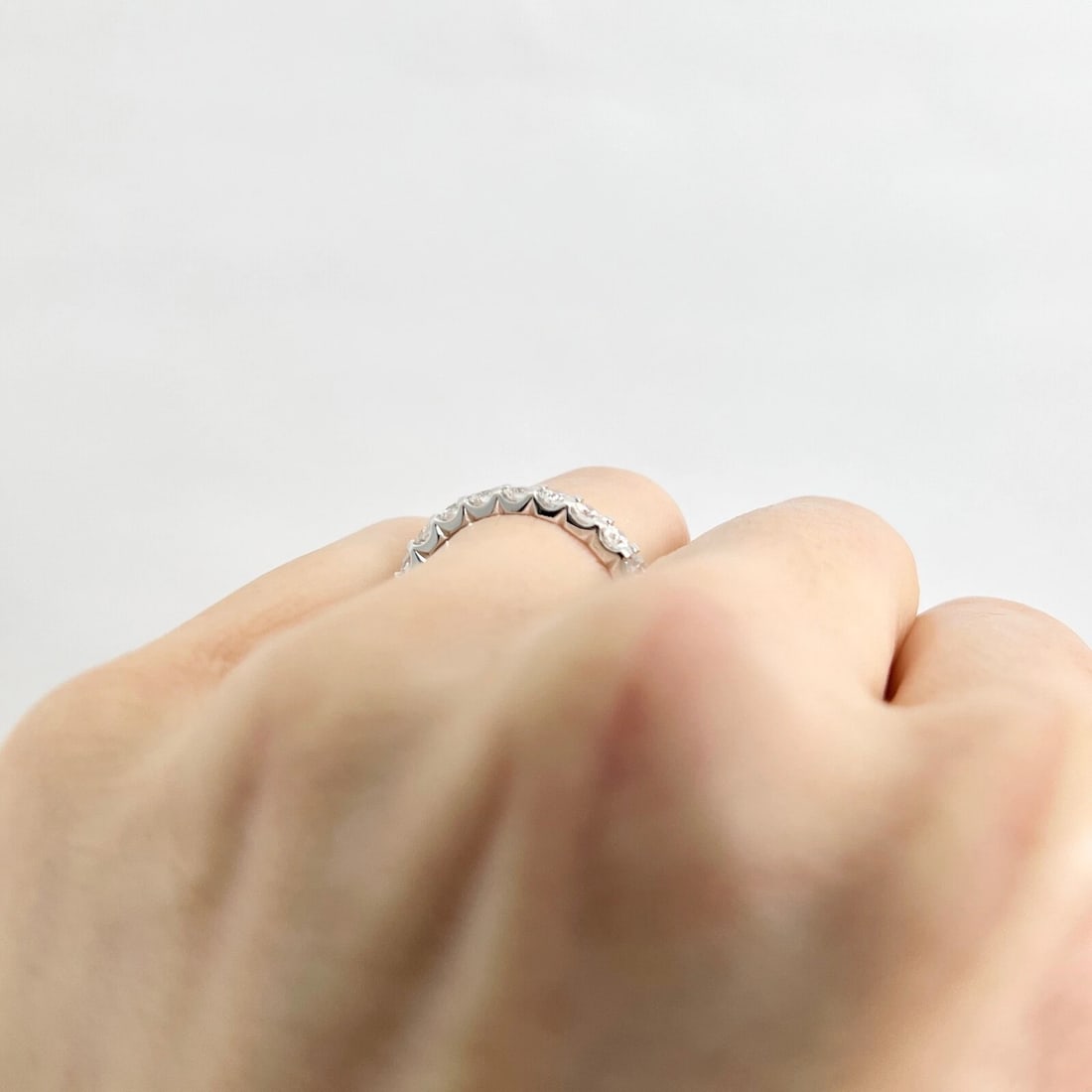 Round Diamond Eternity Ring Wedding Band Anniversary 14K White Gold, 1.73 CTW - 6