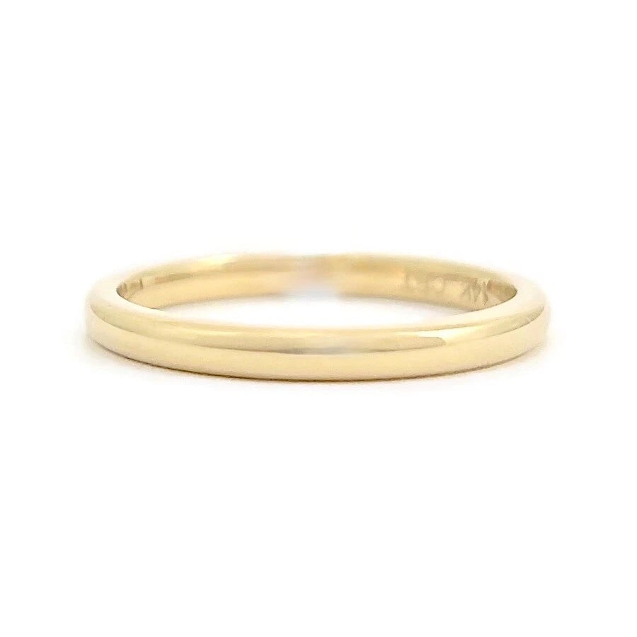 Men's Thin Wedding Band Ring 14K Yellow Gold, Size 8, 2.3 mm (1 of 9)