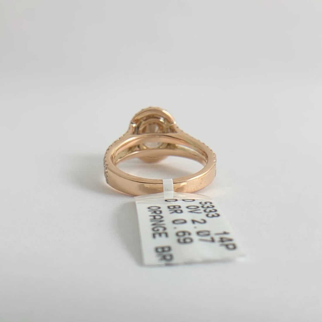 GIA Oval Brown Diamond Split Shank Halo Engagement Ring 14K Rose Gold 2.76 CTW - 9