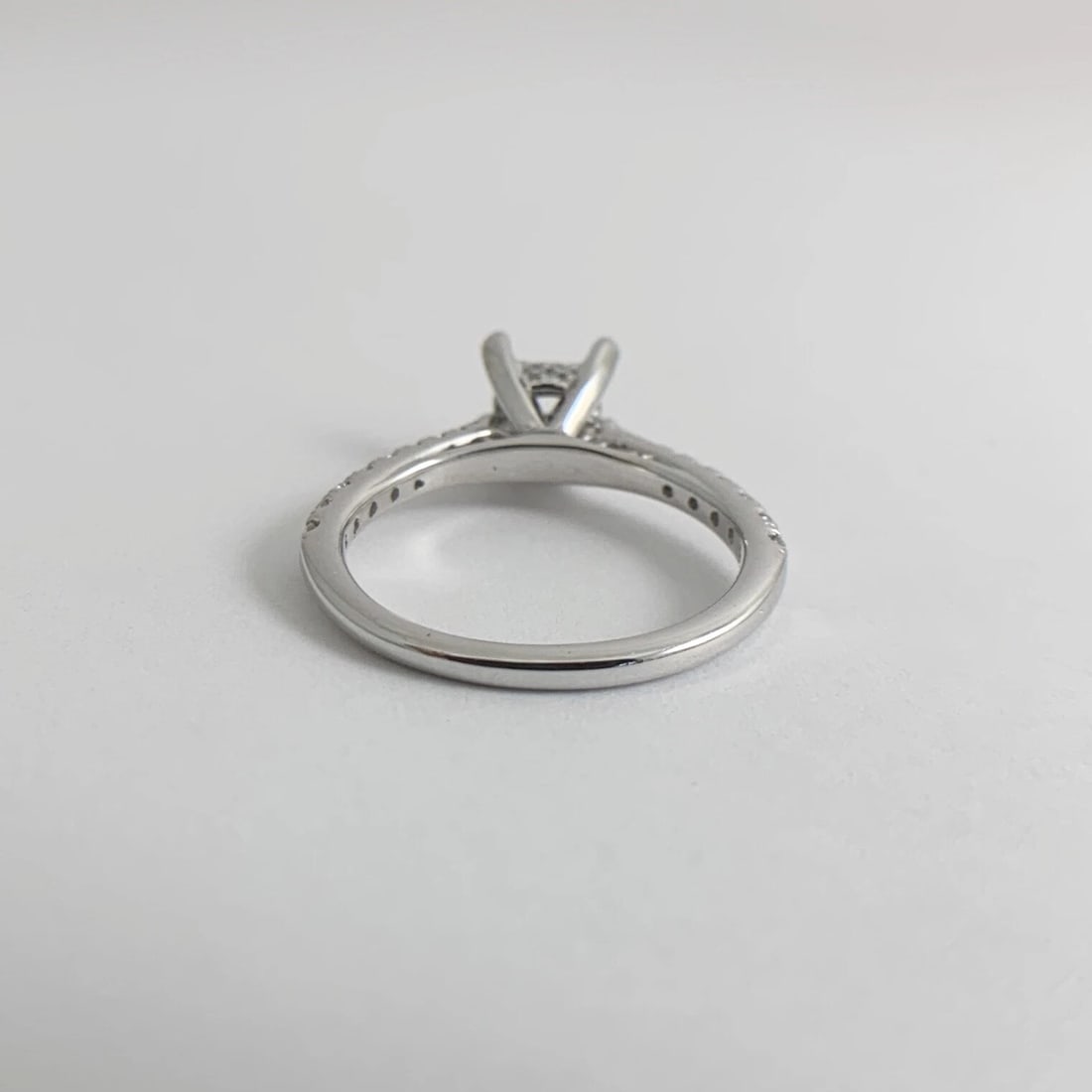 Gabriel & Co Diamond Pave Engagement Ring Setting Mounting 14K White Gold - 12