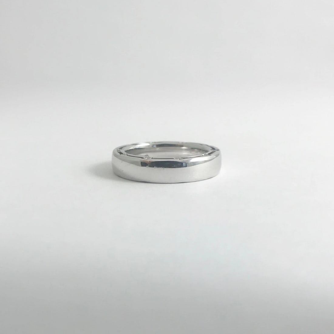 Damiani Brad Pitt D.side Wedding Band Ring 18K White Gold Size 3.75, 5.39 Grams - 8