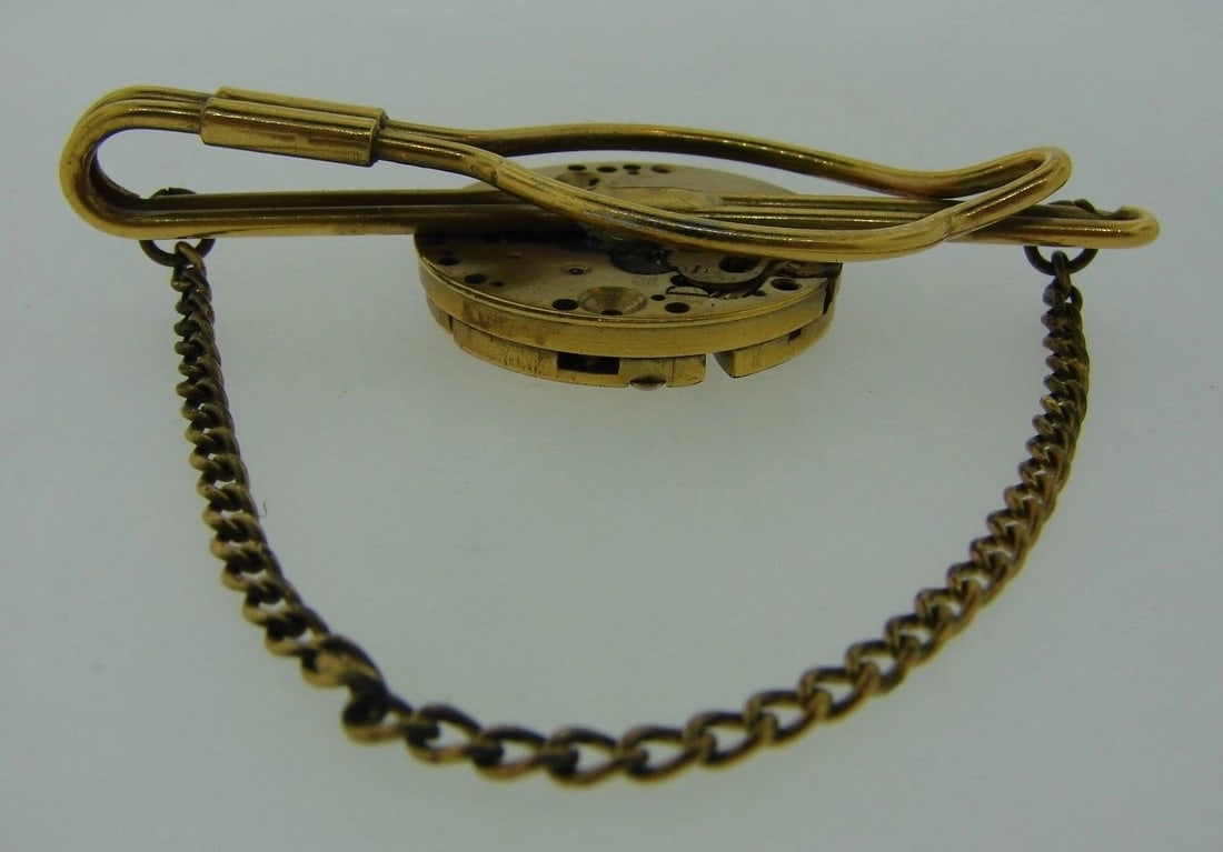 COOL Langendorf Switzerland Gold Plated over Steel Tie Pin - 4