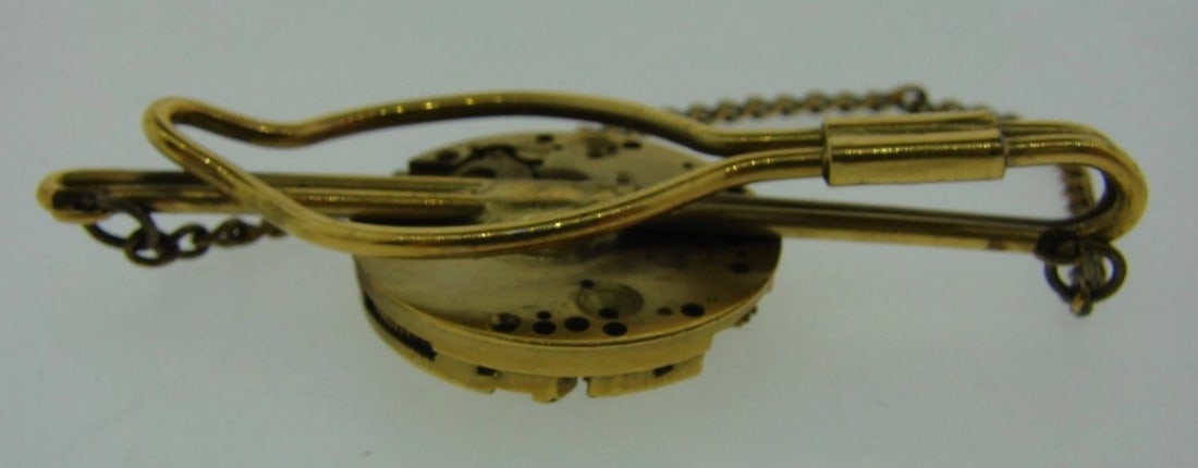 COOL Langendorf Switzerland Gold Plated over Steel Tie Pin - 5