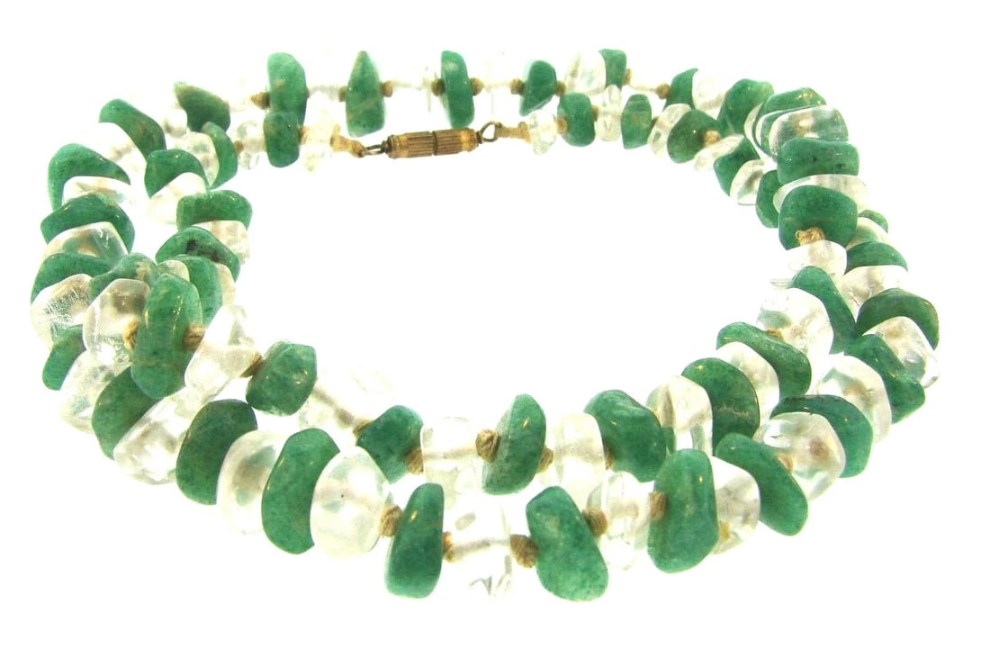 CHIC Crystal & Soap Stone Necklace - 2