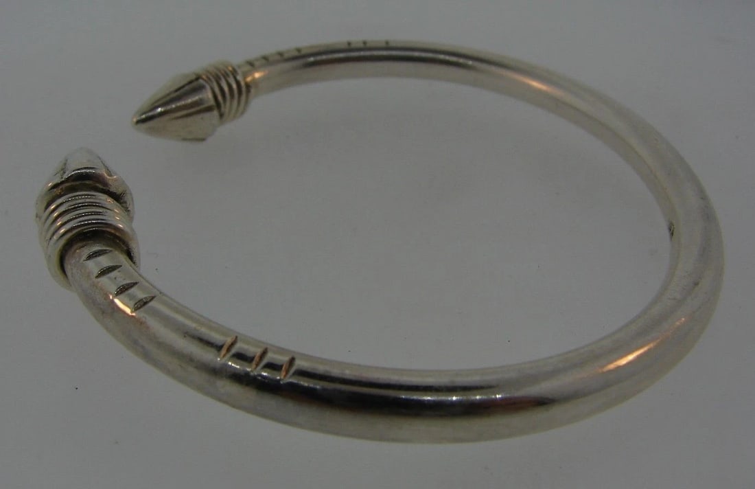 GROOVY Sterling Silver Bangle - 2