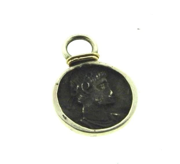 TIMELESS Silver & Miniature Coin Pendant (1 of 1)