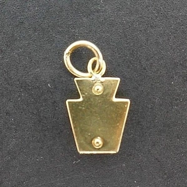 14k Yellow Gold Number One Charm - 4