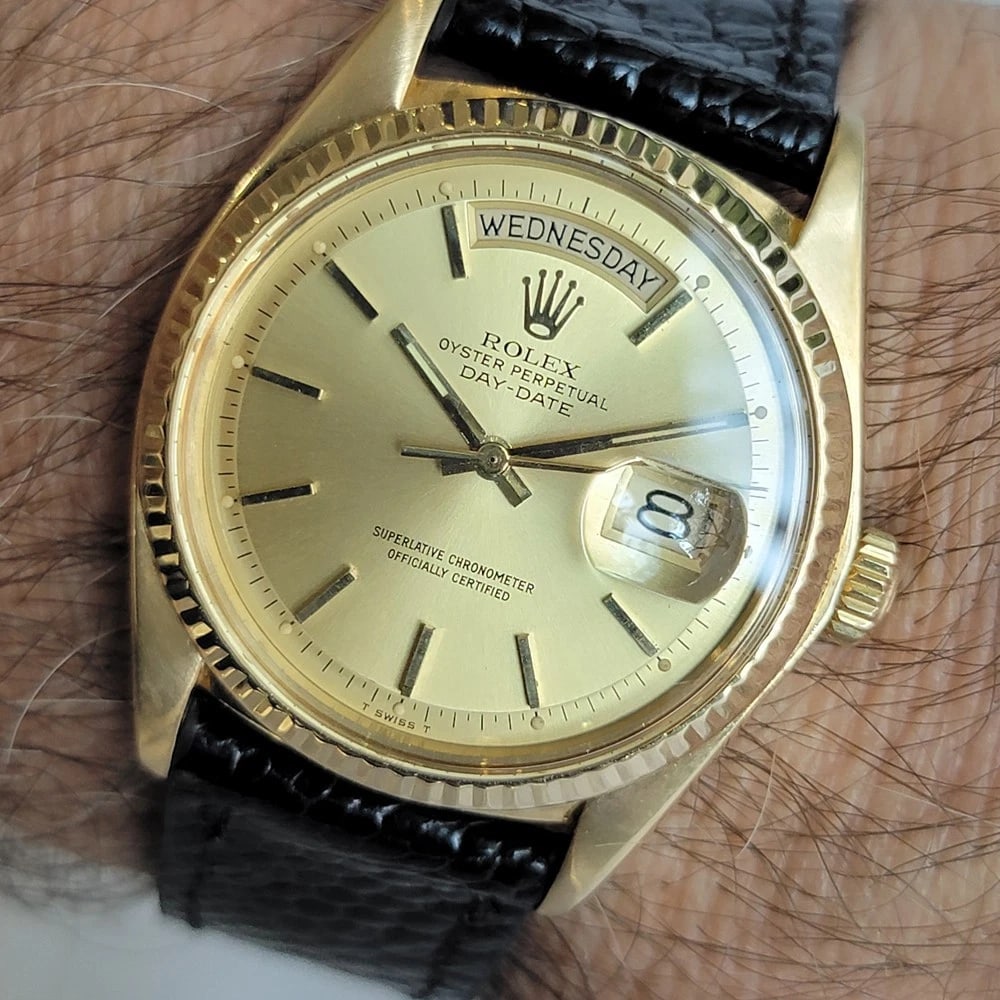 Rolex Day Date 1803 President 18k Solid Gold 1970s Mens Vintage Automatic RA699 - 13