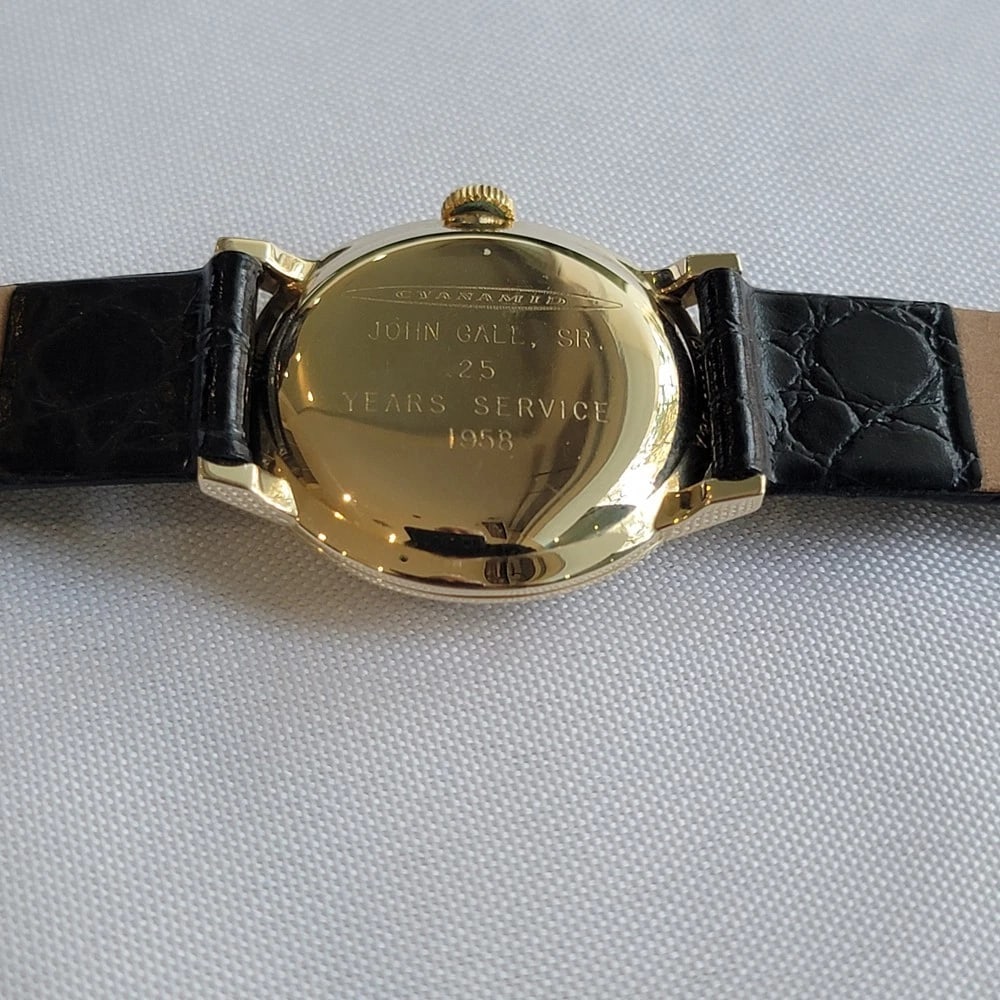 Rolex Precision 14k Solid Gold Mens Manual Wind Dress Watch 1950s Vintage RA709 - 10