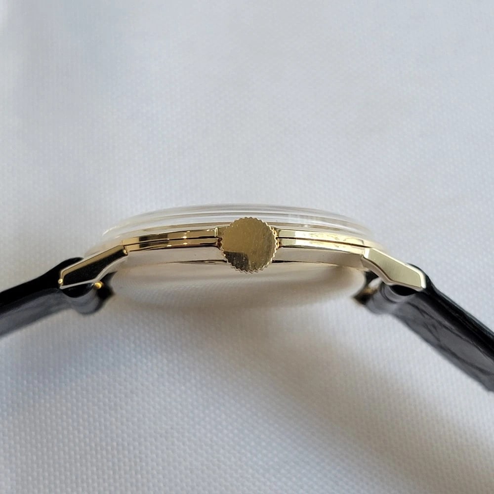 Rolex Precision 14k Solid Gold Mens Manual Wind Dress Watch 1950s Vintage RA709 - 9