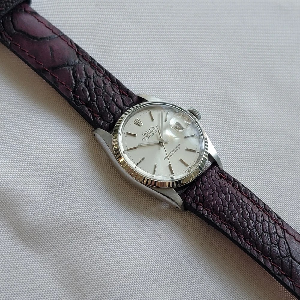 Rolex 16014 Datejust 36mm 18k White Gold SS Mens Automatic 1970s Vintage RA613 - 7