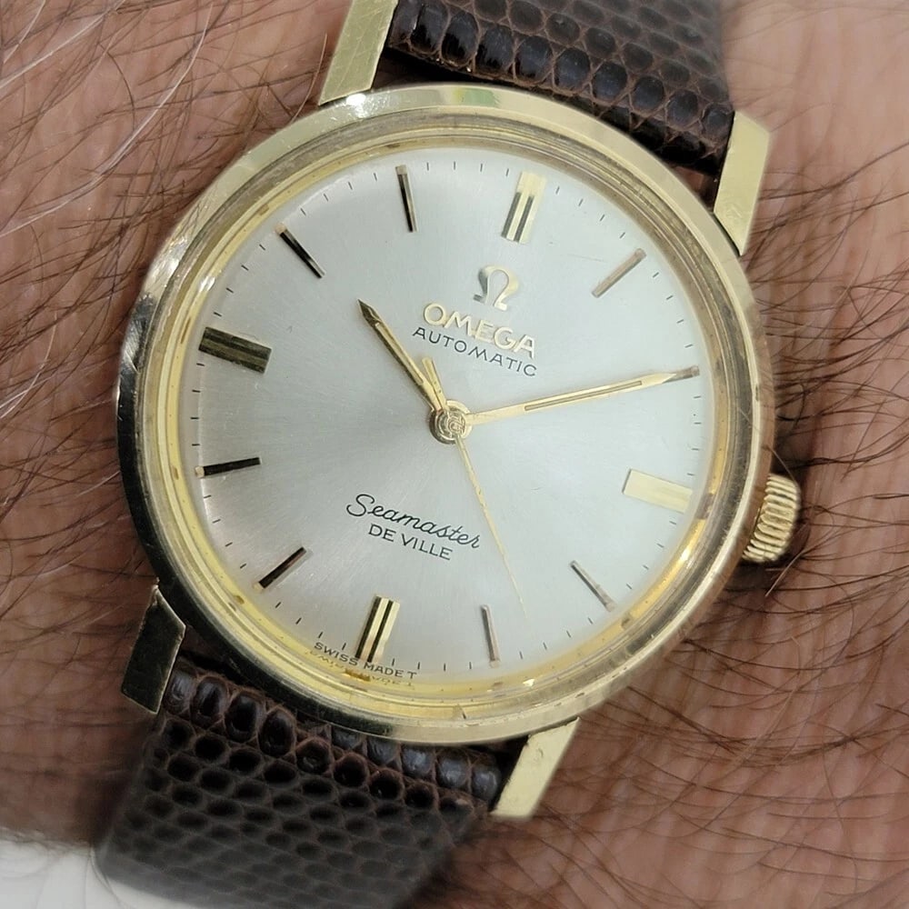 Omega Seamaster DeVille 14k Solid Gold 32mm Mens Automatic 1960s Vintage RA578 - 14