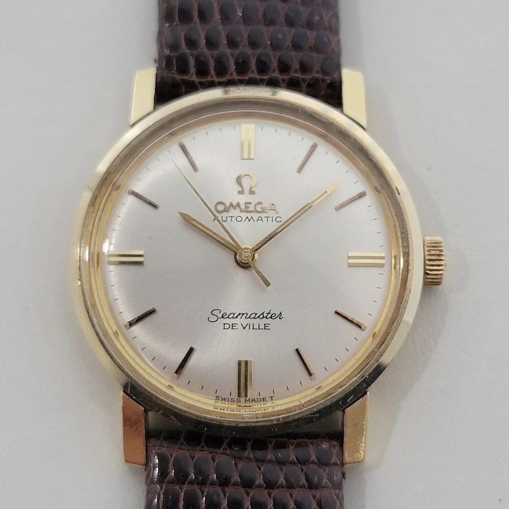 Omega Seamaster DeVille 14k Solid Gold 32mm Mens Automatic 1960s Vintage RA578 - 3