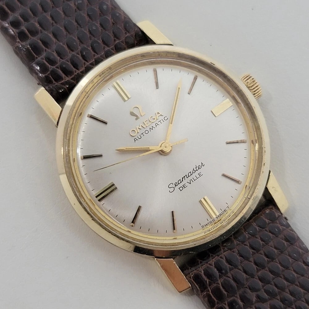 Omega Seamaster DeVille 14k Solid Gold 32mm Mens Automatic 1960s Vintage RA578 - 4
