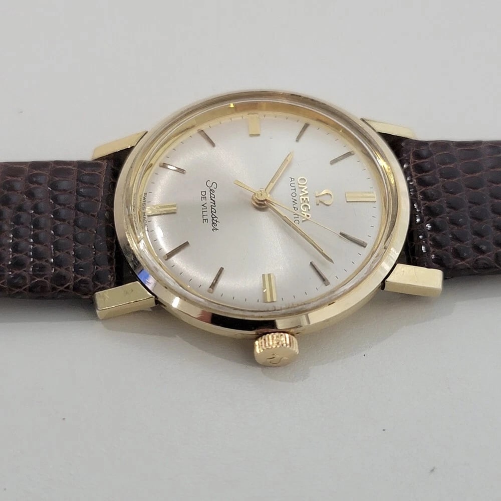 Omega Seamaster DeVille 14k Solid Gold 32mm Mens Automatic 1960s Vintage RA578 - 5