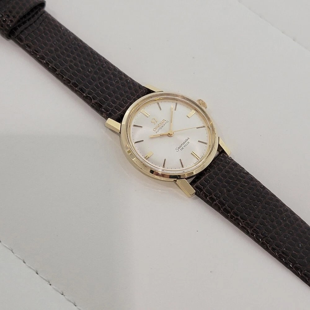 Omega Seamaster DeVille 14k Solid Gold 32mm Mens Automatic 1960s Vintage RA578 - 7