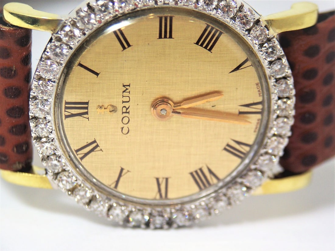Solid 18k CORUM Ladies Watch 27307 with 1ct Diamonds FVS1* EXLNT* SERVICED - 4