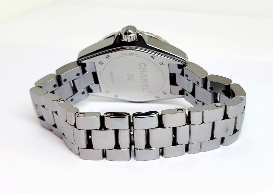 Unisex CHANEL J12 H2979 Automatic Gray CERAMIC Case Bracelet & Dial 38mm Watch - 6