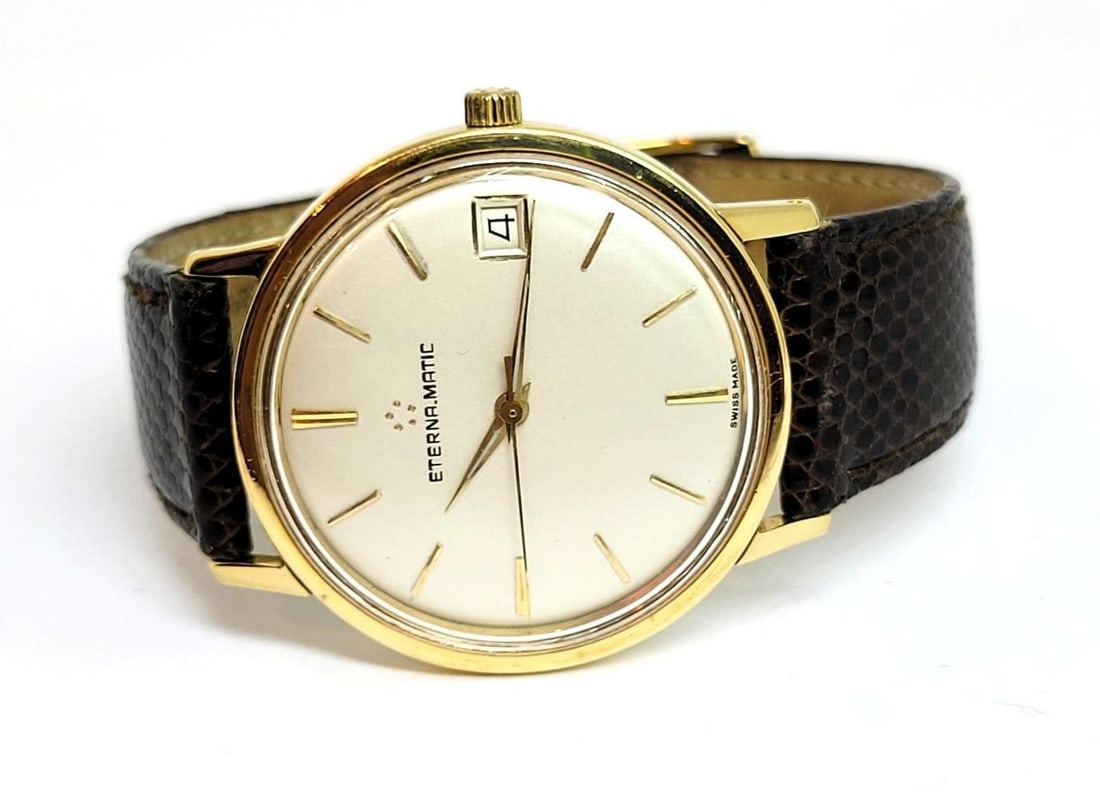 Vintage Solid 18k ETERNA-MATIC Watch Ref 746T Cal 1466U c.1970s* EXLNT* SERVICED - 4