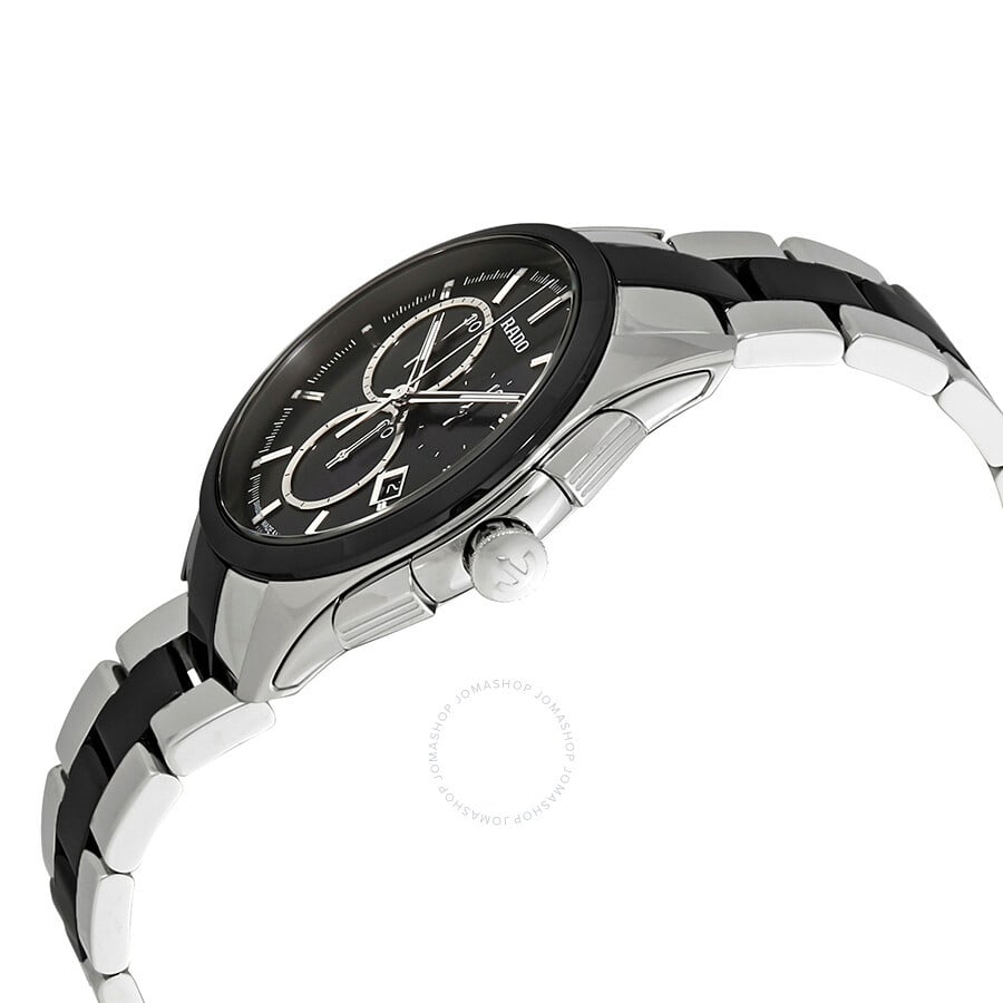 New RADO Hyperchrome Chronograph 41 mm Mens Watch R32038152 Black Dial - 2
