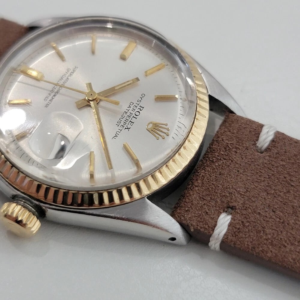 Rolex Oyster Ref 1601 Datejust 36mm 18k Gold SS 1970s Mens Automatic RA535B - 6