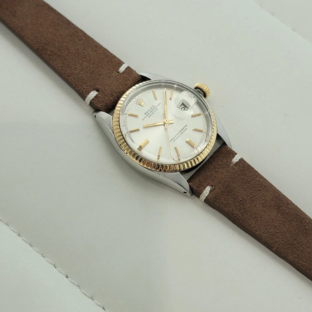 Rolex Oyster Ref 1601 Datejust 36mm 18k Gold SS 1970s Mens Automatic RA535B - 7